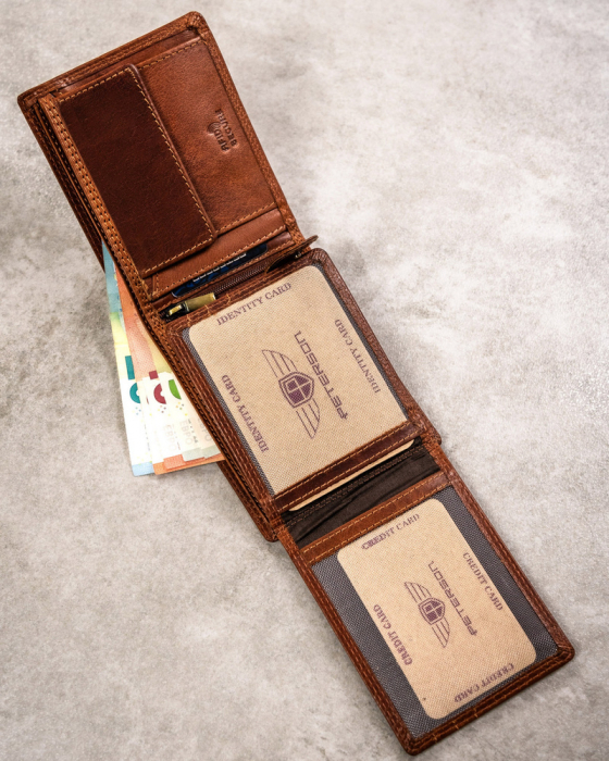 Portofel barbati din piele naturala Peterson PTR-PTN N992-EBS-09 TAN [7]