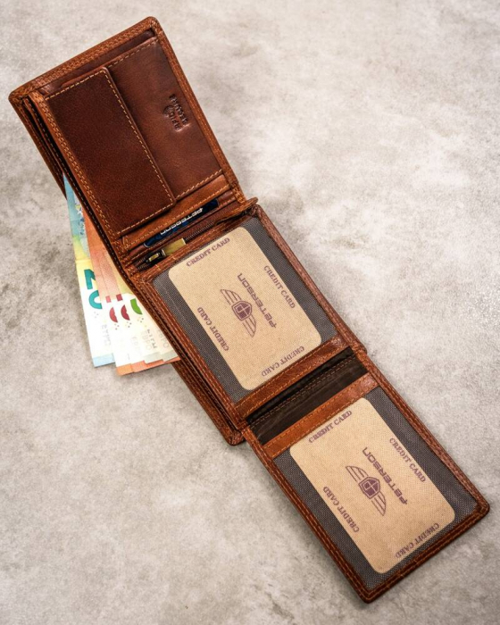Portofel barbati din piele naturala Peterson PTR-PTN N992-EBS-12 TAN [8]