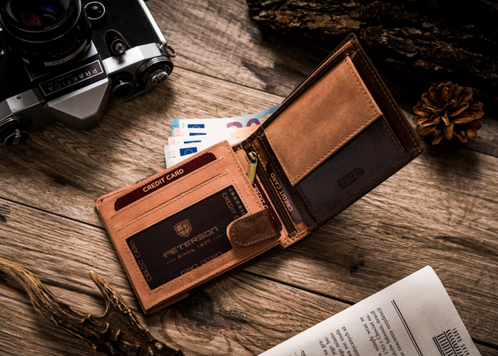 Portofel barbati din piele naturala Peterson PTR-PTN N992-SHS BR-TAN [5]