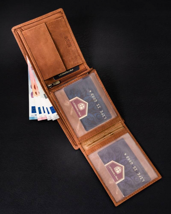 Portofel barbati din piele naturala Peterson PTR-PTN N992C-CHM-02 [7]