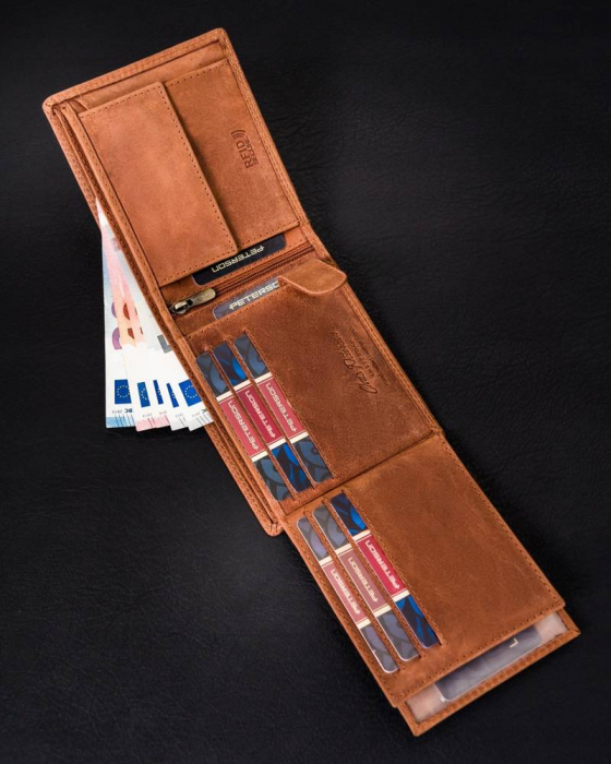 Portofel barbati din piele naturala Peterson PTR-PTN N992C-CHM-02 [8]
