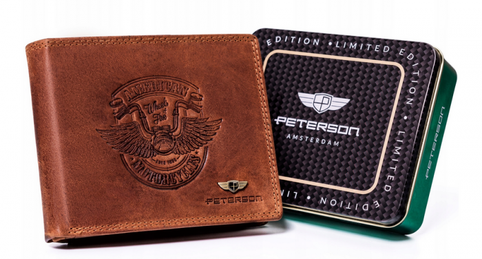 Portofel barbati din piele naturala Peterson PTR-PTN N992C-CHM-04 [1]