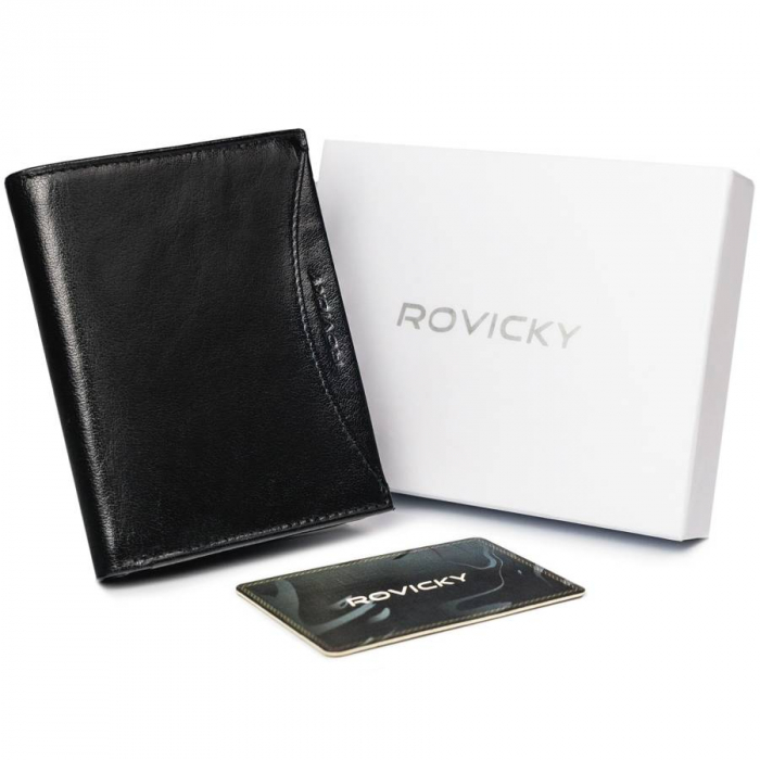 Portofel barbati din piele naturala Rovicky PTR-1502-03-BOR-1140 [1]