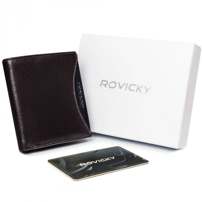 Portofel barbati din piele naturala Rovicky PTR-1520-03-BOR-1188 [1]