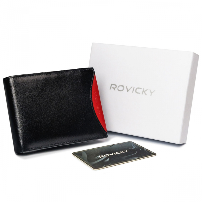 Portofel barbati din piele naturala Rovicky PTR-1531-03-BOR-1195 [1]