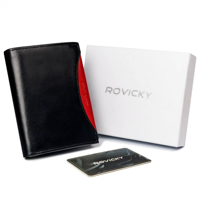 Portofel barbati din piele naturala Rovicky PTR-1537-03-BOR-1225 [1]