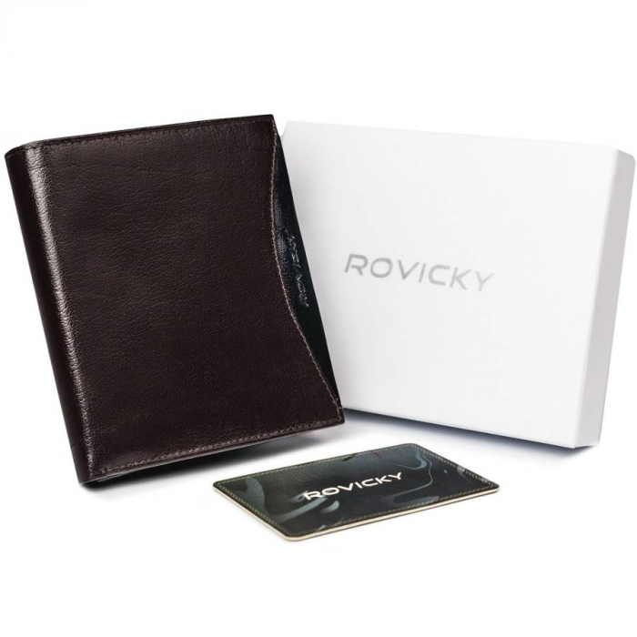 Portofel barbati din piele naturala Rovicky PTR-1552-03-BOR-1362 [1]