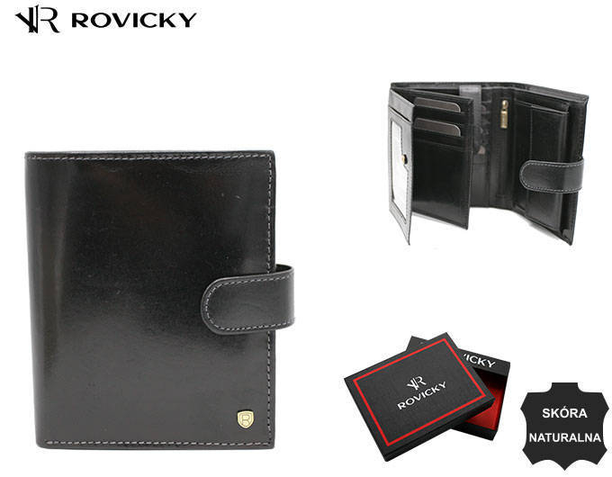 Portofel barbati din piele naturala Rovicky PTR-22316L-RVT-2985 [4]