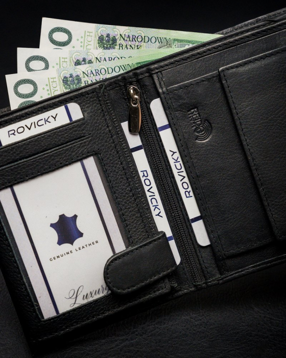 Portofel barbati din piele naturala Rovicky PTR-N4-PZ-CCR-RFID [12]