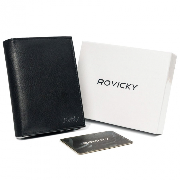 Portofel barbati din piele naturala Rovicky PTR-N4-PZ-CCR-RFID [2]