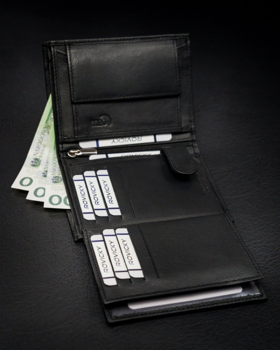 Portofel barbati din piele naturala Rovicky PTR-N4-PZ-CCR-RFID [9]