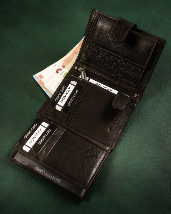 Portofel barbati din piele naturala Rovicky PTR-N4L-CMC [7]