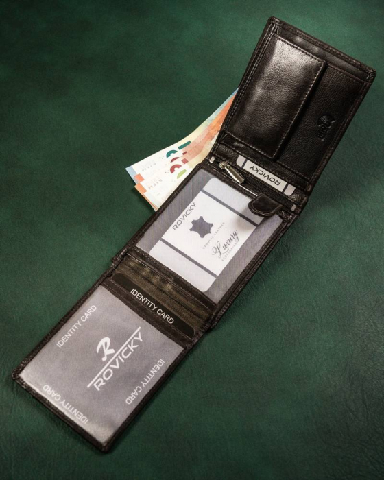 Portofel barbati din piele naturala Rovicky PTR-N992-CMC [6]