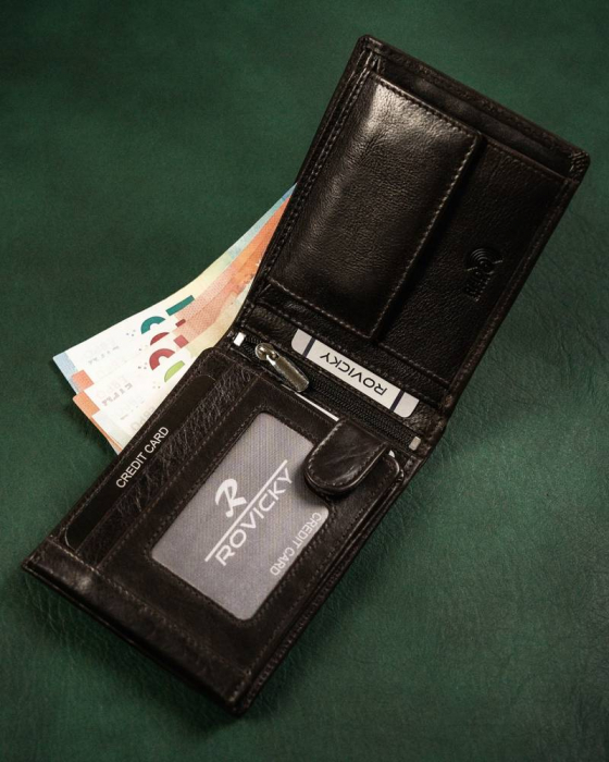 Portofel barbati din piele naturala Rovicky PTR-N992-CMC [5]