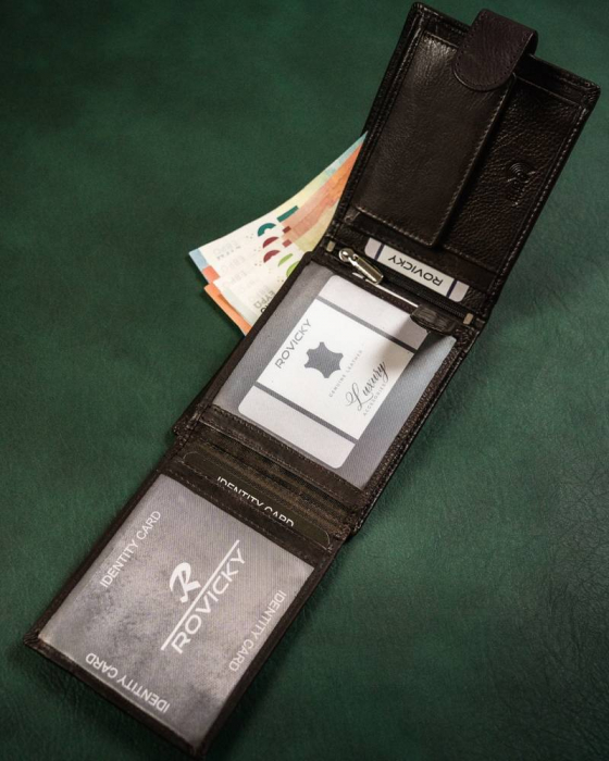 Portofel barbati din piele naturala Rovicky PTR-N992L-CMC [8]