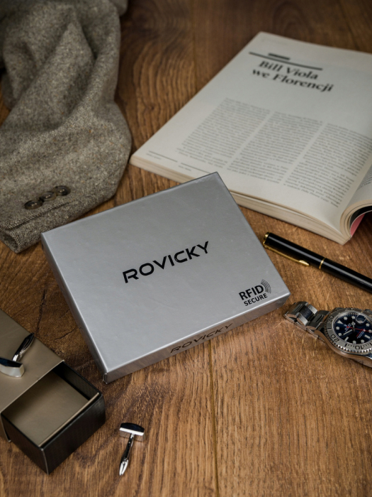 Portofel barbati din piele naturala Rovicky PTR-PC-101-BAR [12]
