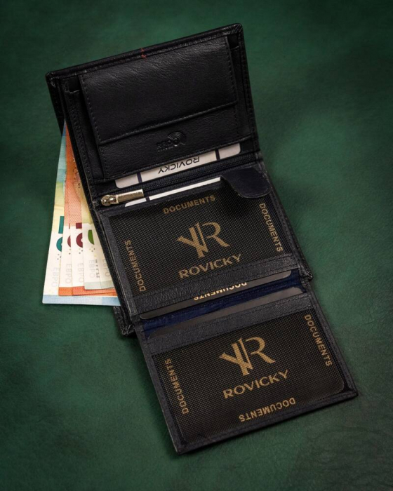 Portofel barbati din piele naturala Rovicky PTR-R-N4-GAT-8915 [8]