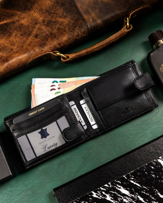 Portofel barbati din piele naturala Rovicky PTR-R-N992L-GAT-8960 [6]