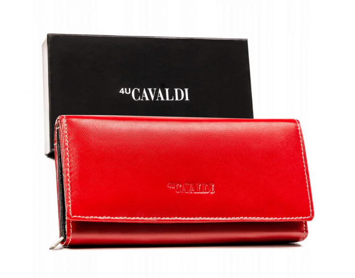 Portofel dama din piele naturala Cavaldi PTR-RD-12-GCL-6059 RE-M2 [2]