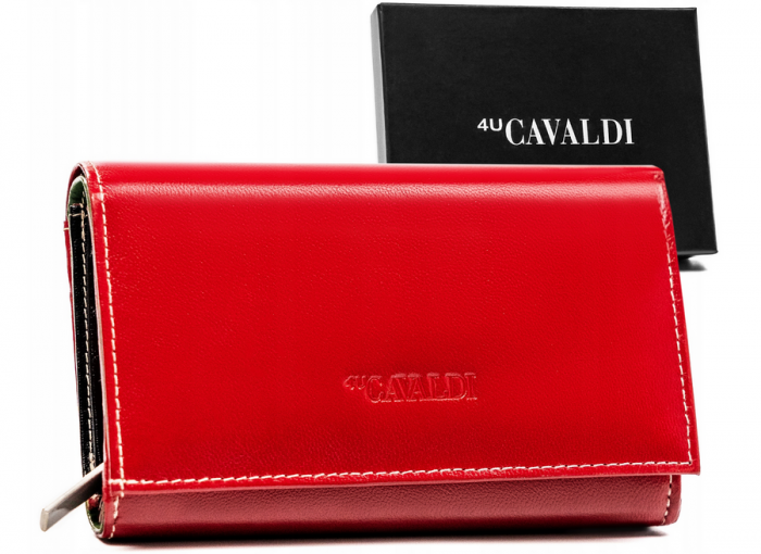Portofel dama din piele naturala Cavaldi PTR-RD-21-GCL-0856 RE-MU [1]