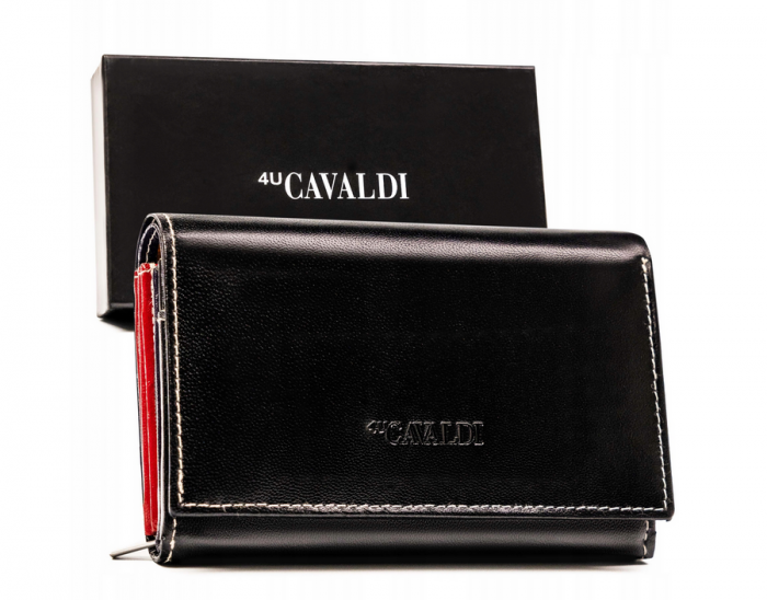 Portofel dama din piele naturala Cavaldi PTR-RD-22-GCL-6165 BL-M2 [1]