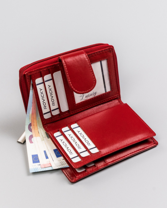Portofel dama din piele naturala cu RFID Rovicky PTR-R-RD-41-GCL [2]