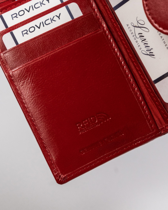 Portofel dama din piele naturala cu RFID Rovicky PTR-R-RD-41-GCL [9]