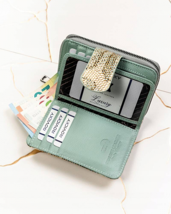 Portofel dama din piele naturala Lorenti PTR-76115-SK-3719 [5]