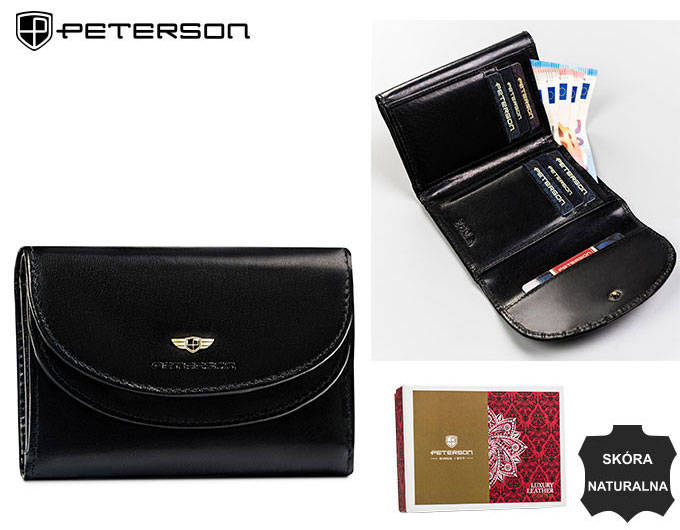 Portofel dama din piele naturala Peterson PTR-PTN 116-BO-1802 BL [9]