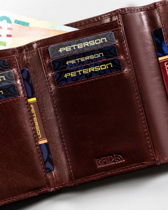 Portofel dama din piele naturala Peterson PTR-PTN 116-BO-7949 WI [9]