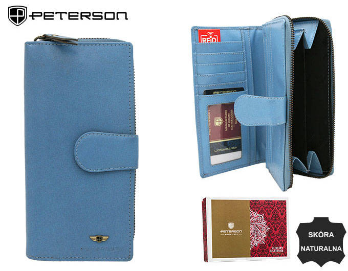 Portofel dama din piele naturala Peterson PTR-PTN 2519-BO-7789 [11]