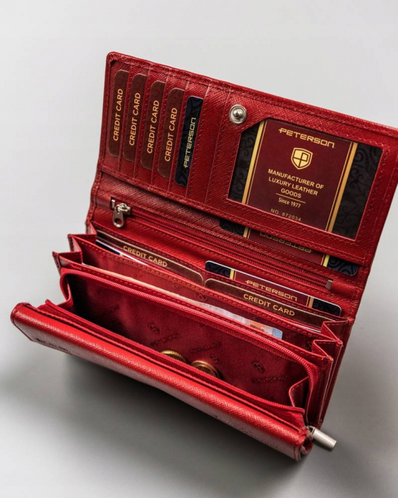 Portofel dama din piele naturala Peterson PTR-PTN RD-12-GCLS [6]
