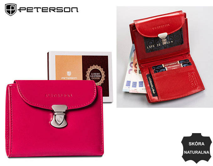 Portofel dama din piele naturala Peterson PTR-PTN RD-26-GCL-8756 [2]