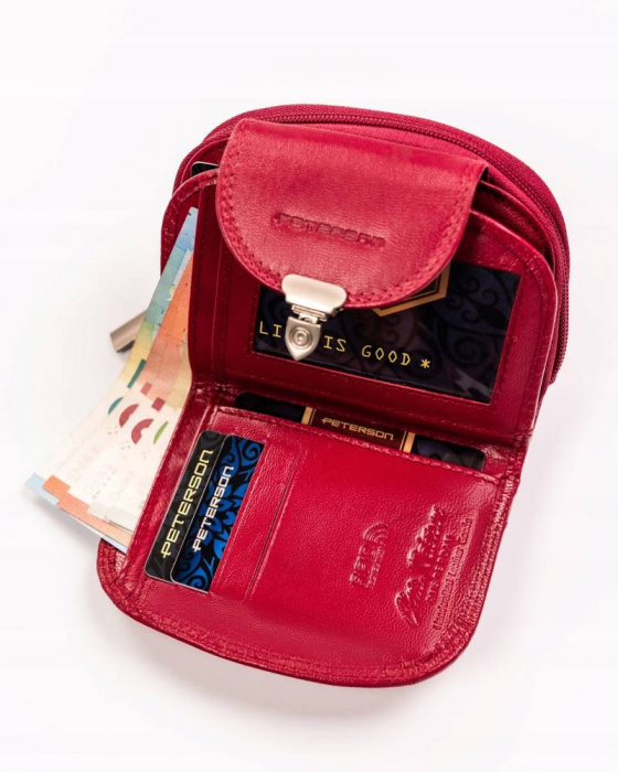 Portofel dama din piele naturala Peterson PTR-PTN RD-28-GCL-8770 M [5]