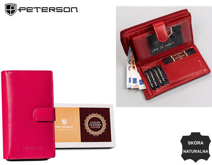 Portofel dama din piele naturala Peterson PTR-PTN RD-42-GCL-8824 M [10]