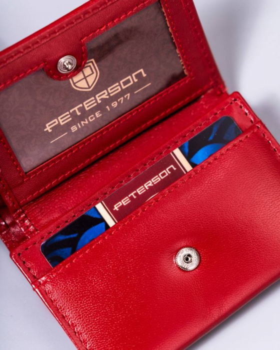 Portofel dama din piele naturala Peterson PTR-PTN RD-AL5617-GCL-RE [8]