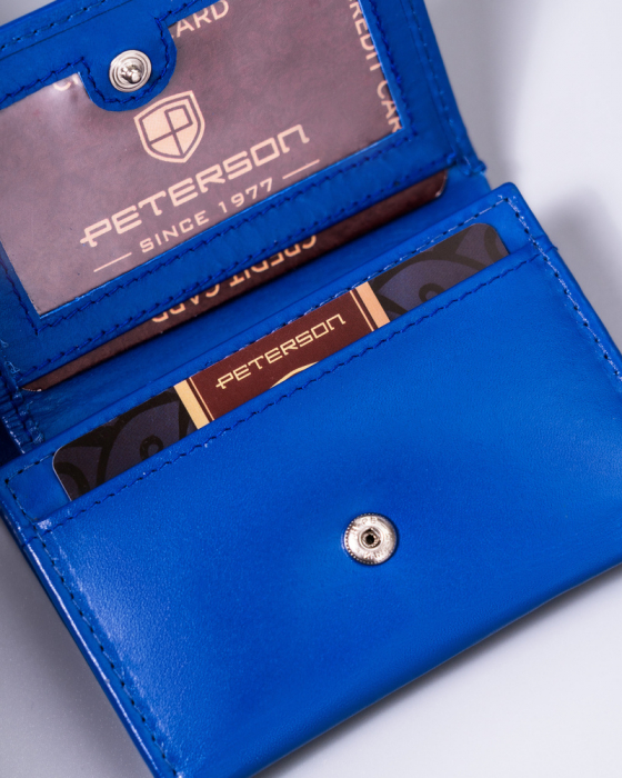 Portofel dama din piele naturala Peterson PTR-PTN RD-AL5617-MCL-BU [8]