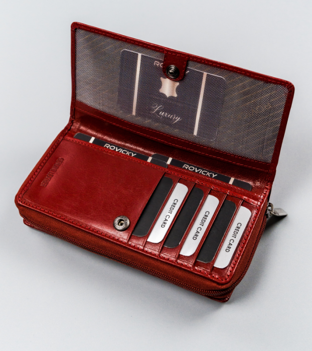 Portofel dama din piele naturala Rovicky PTR-CPR-8931-BAR-6903 [6]