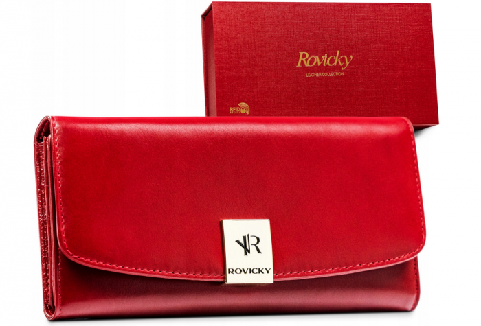 Portofel dama din piele naturala Rovicky PTR-R-42522-SG-0363 [1]