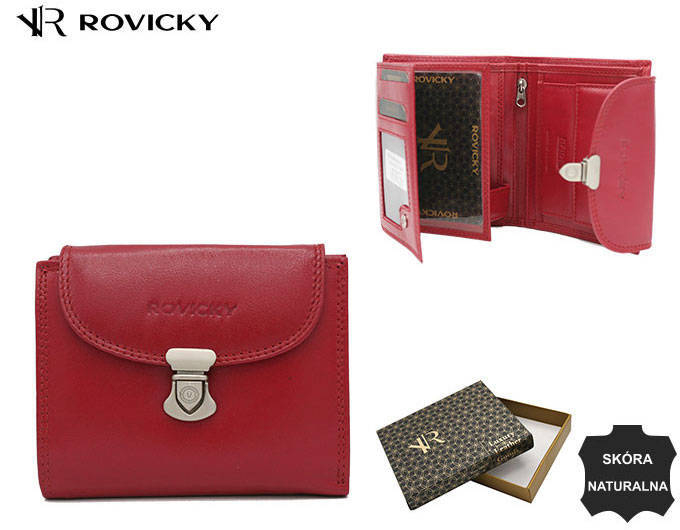 Portofel dama din piele naturala Rovicky PTR-R-RD-39-GCL-8893 [11]