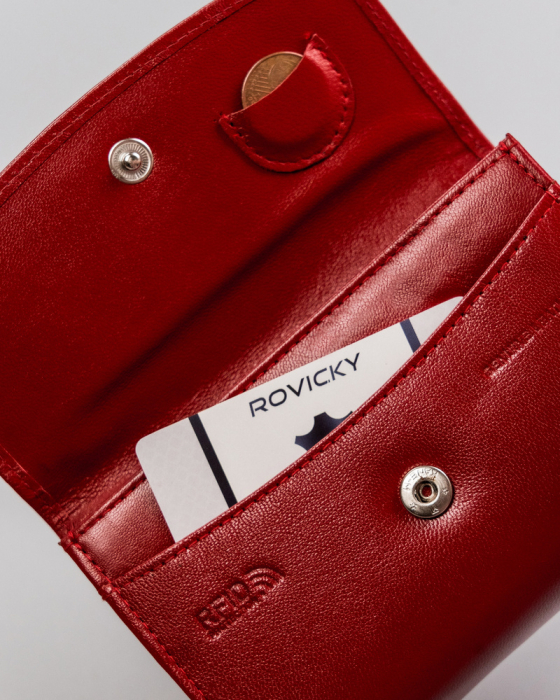Portofel dama din piele naturala Rovicky PTR-R-RD-40-GCL [11]