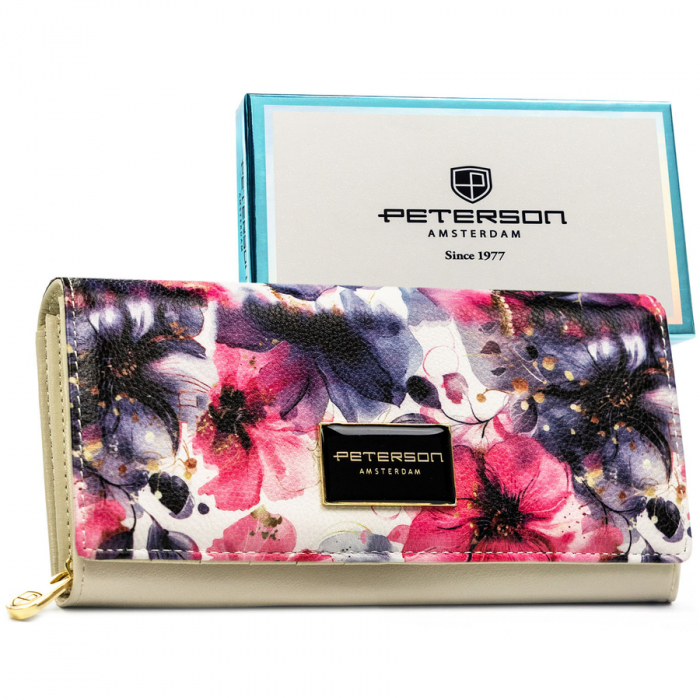 Portofel din piele pentru femei Peterson PTR-PTN PX20-PF1 ROSE [1]