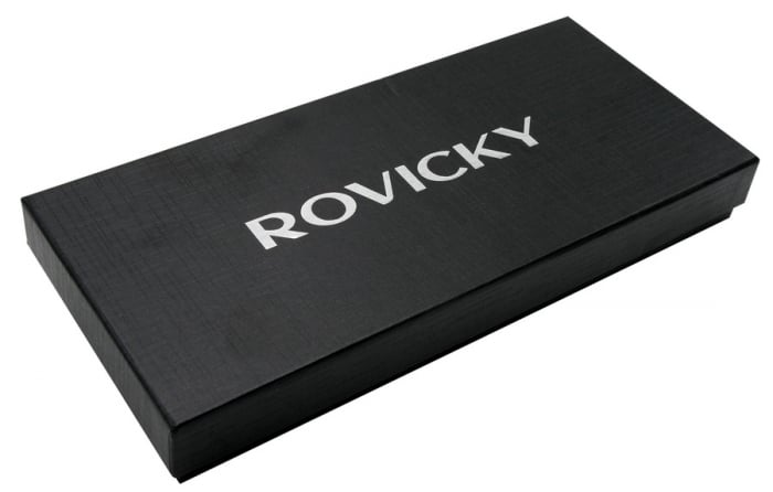 Przeszywane rękawiczki męskie z owczej skóry ze ściągaczem — Rovicky [10]