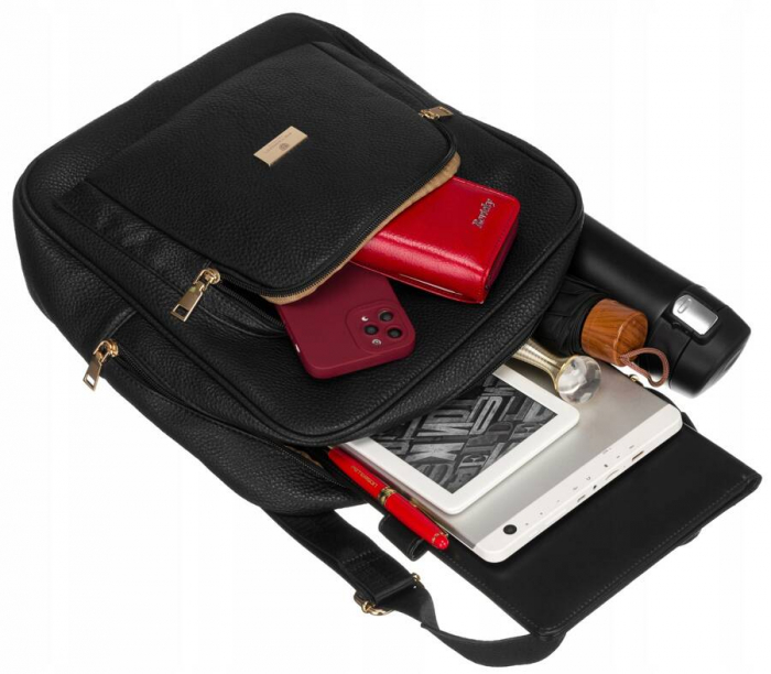 Rucsac incapator de dama din piele ecologica - Peterson PTR-PTN PL-29601-6078 BL [10]
