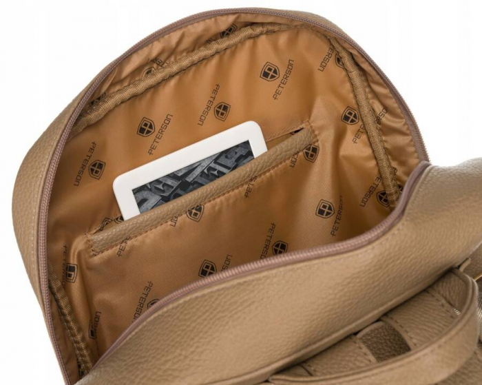 Rucsac incapator de dama din piele ecologica - Peterson PTR-PTN PL-29601-6085 BE [7]