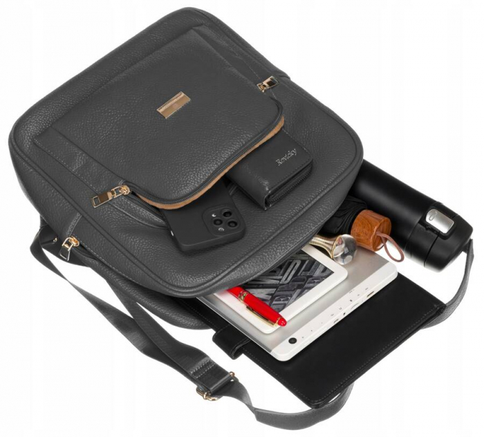 Rucsac incapator de dama din piele ecologica - Peterson PTR-PTN PL-29601-6108 GR [10]