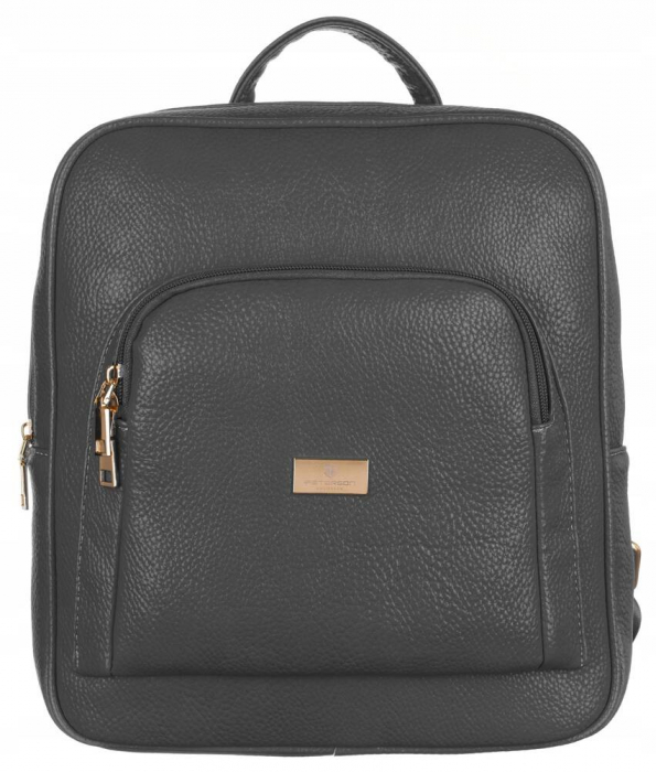 Rucsac incapator de dama din piele ecologica - Peterson PTR-PTN PL-29601-6108 GR [11]