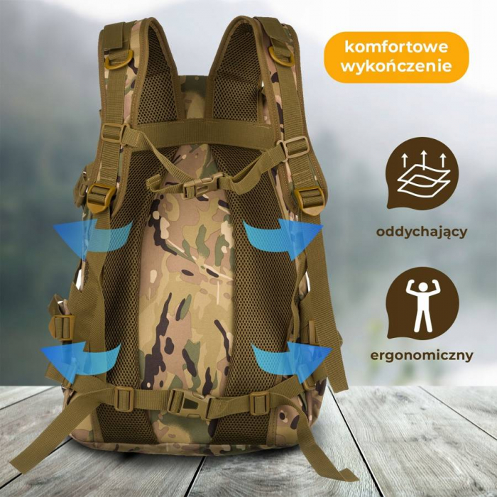Rucsac militar ușor din material nailon - Peterson PTR-BL075-8229 CP [3]
