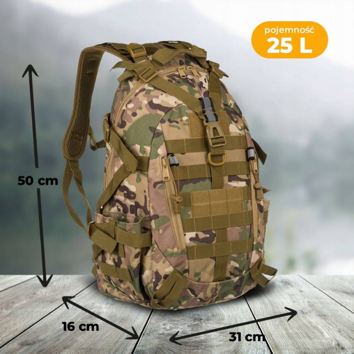 Rucsac militar ușor din material nailon - Peterson PTR-BL075-8229 CP [2]