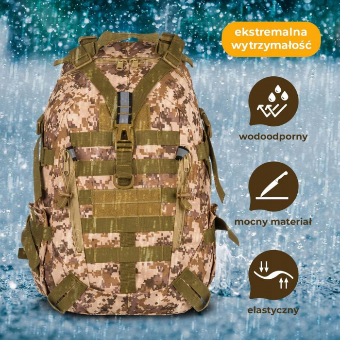 Rucsac militar ușor din material nailon - Peterson BL075-9024 DESERT DI [12]